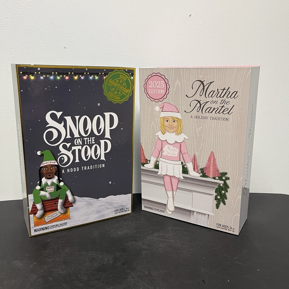 Snoop on the Stoop Snoop Dogg Martha on the Mantel Martha Stewart Elf‎ Doll Set